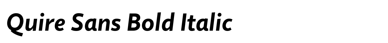 Quire Sans Bold Italic image